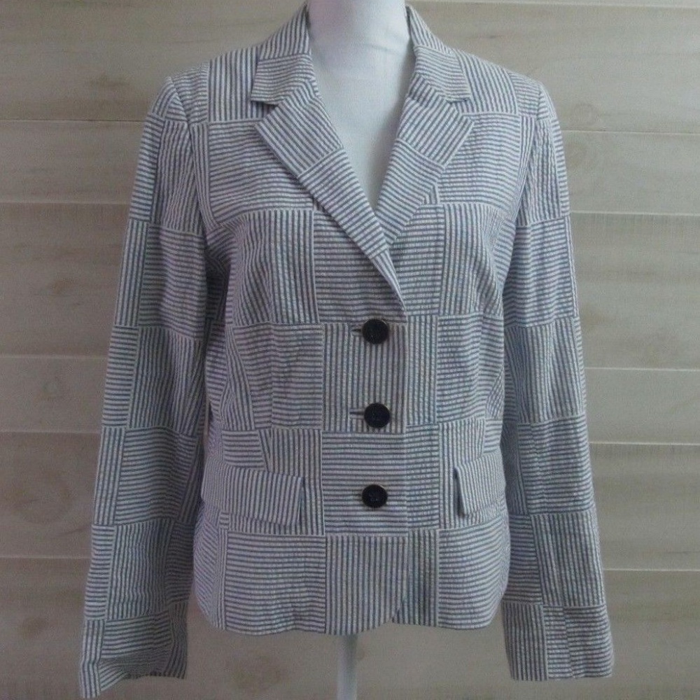 Lilly Pulitzer Striped Patchwork Blazer